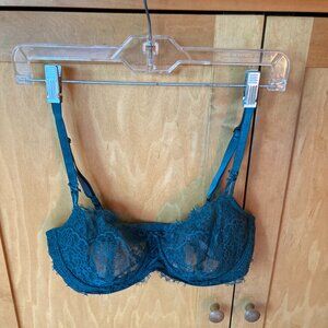 Victoria's Secret Dream Angels Push Up without padding green lace Bra 36D